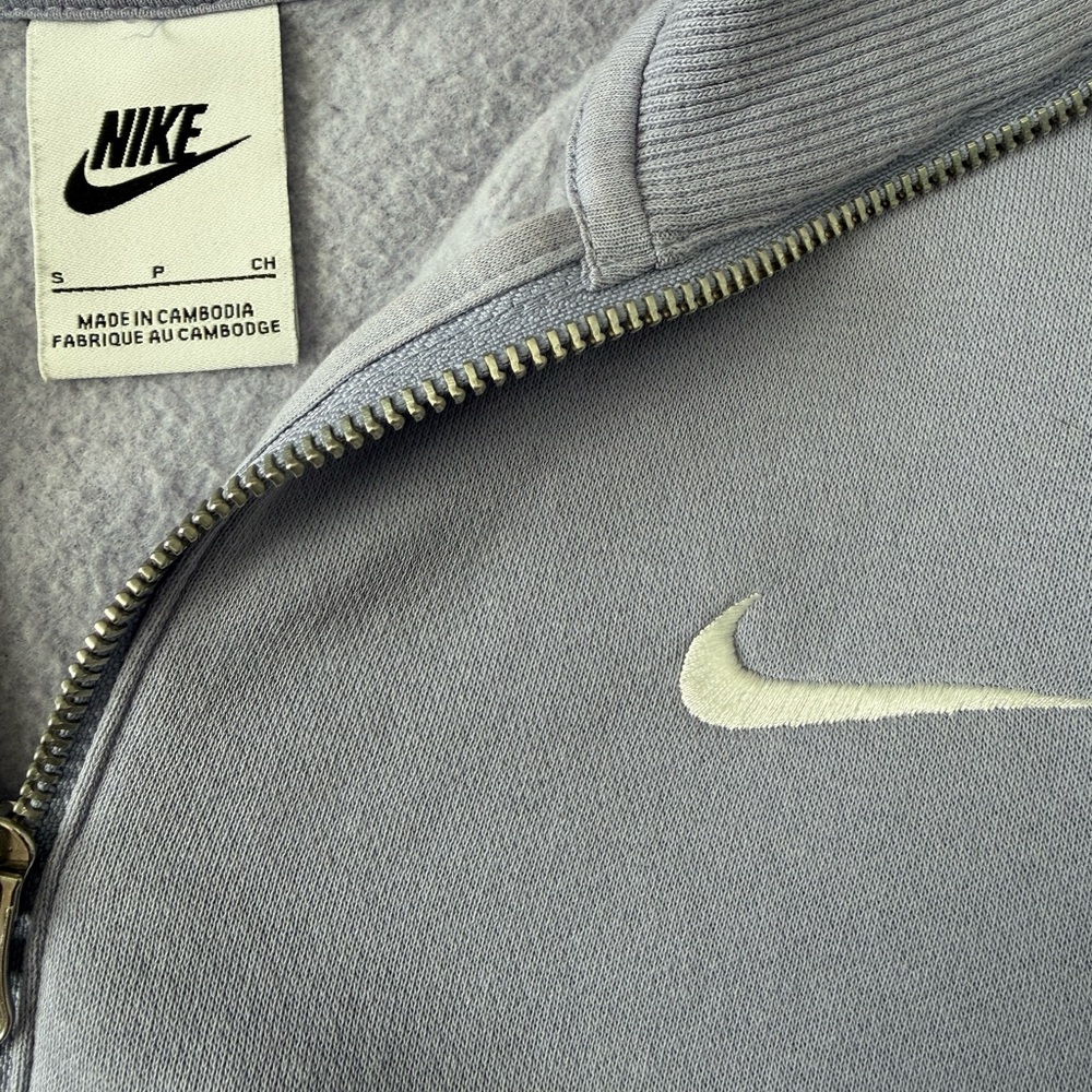 Nike Phoenix Fleece 1/2 Zip Crop Sweatshirt, Lilac, Small